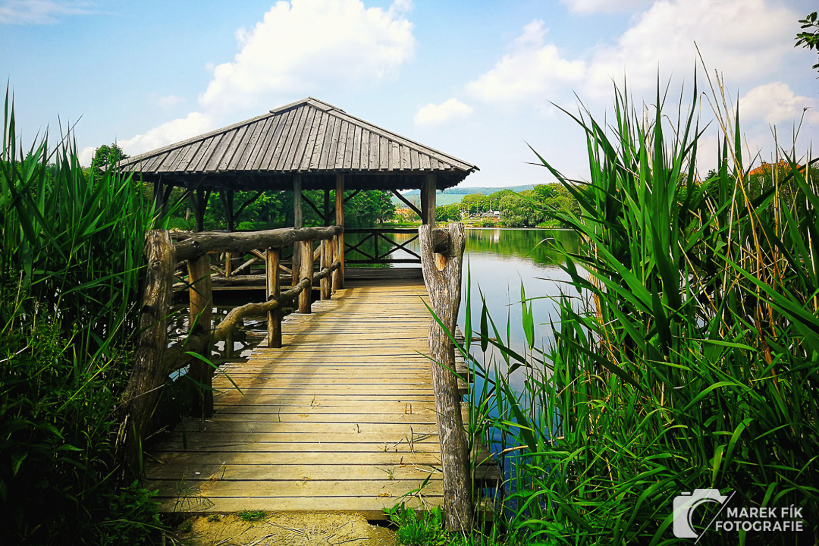 Altán ve městě Modrá