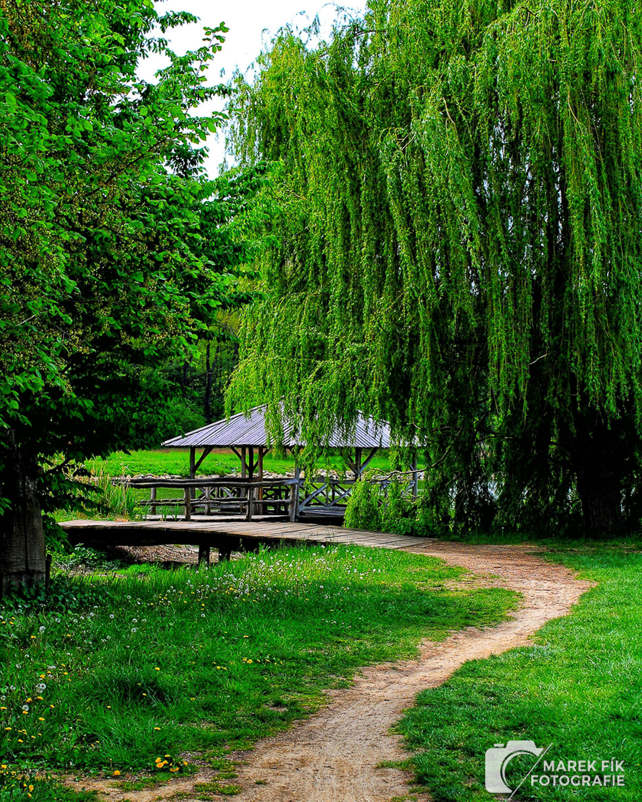 Altán ve městě Modrá