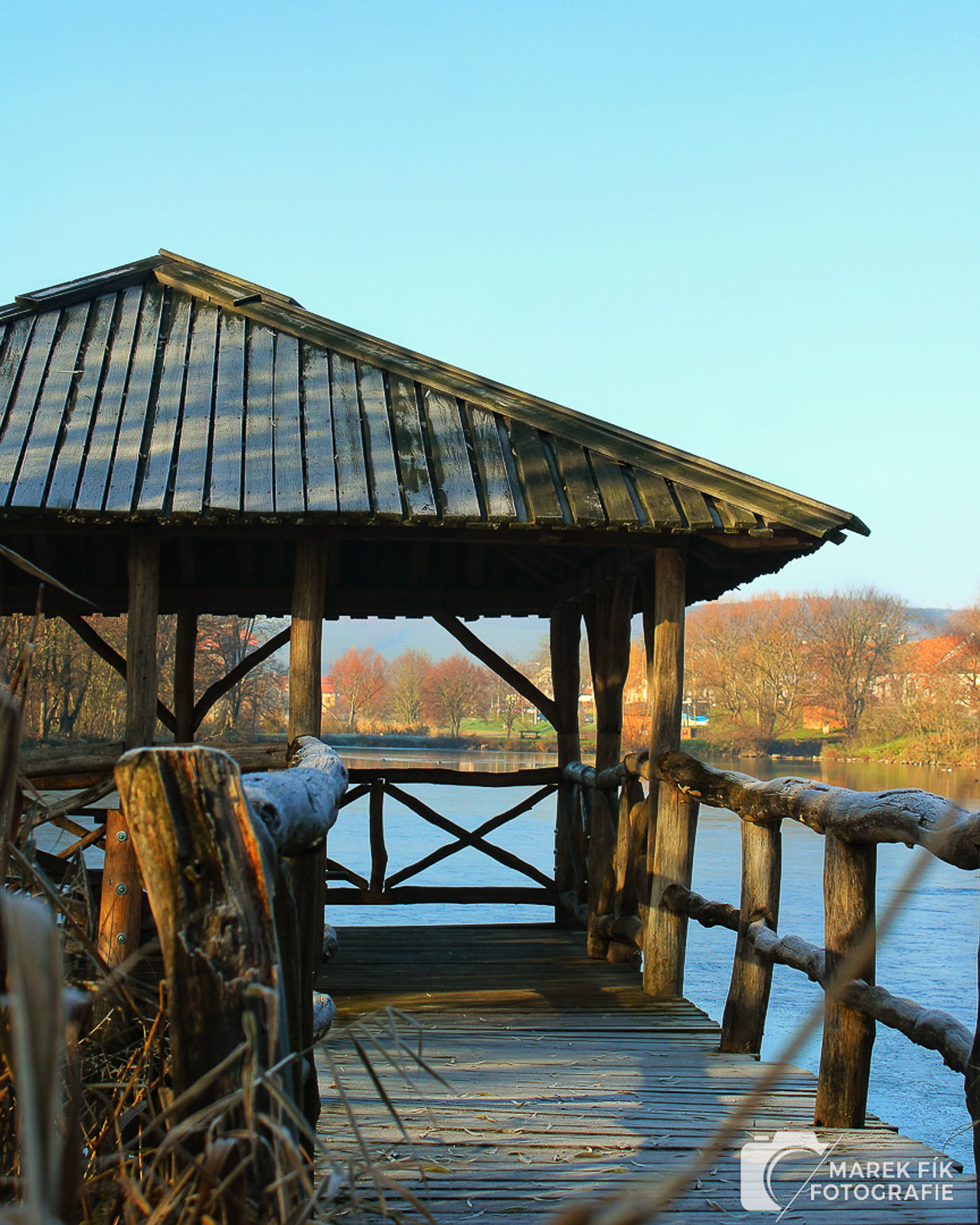 Altán ve městě Modrá